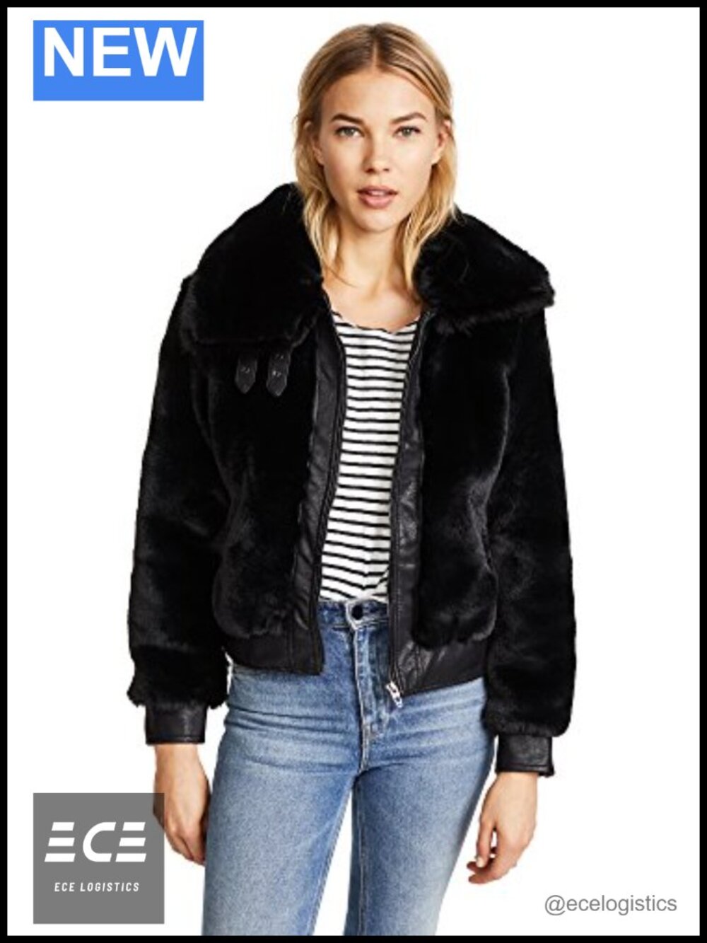 Faux Fur Coat Outerwear Long Sleeve Notch Collar Cold Weather Jacket
